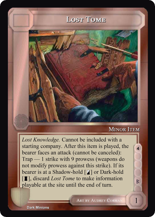 Lost Tome - Dark Minions - Middle Earth CCG / TCG