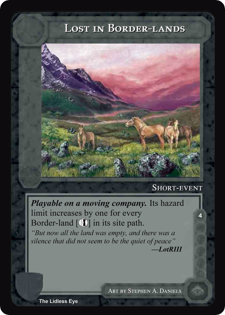 Lost In Border-Lands - Lidless Eye - Middle Earth CCG / TCG