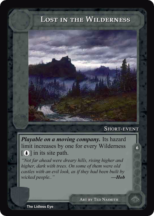 Lost In The Wilderness - Lidless Eye - Middle Earth CCG / TCG