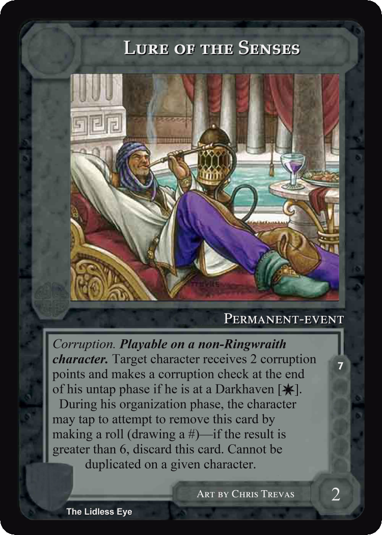 Lure Of The Senses - Lidless Eye - Middle Earth CCG / TCG