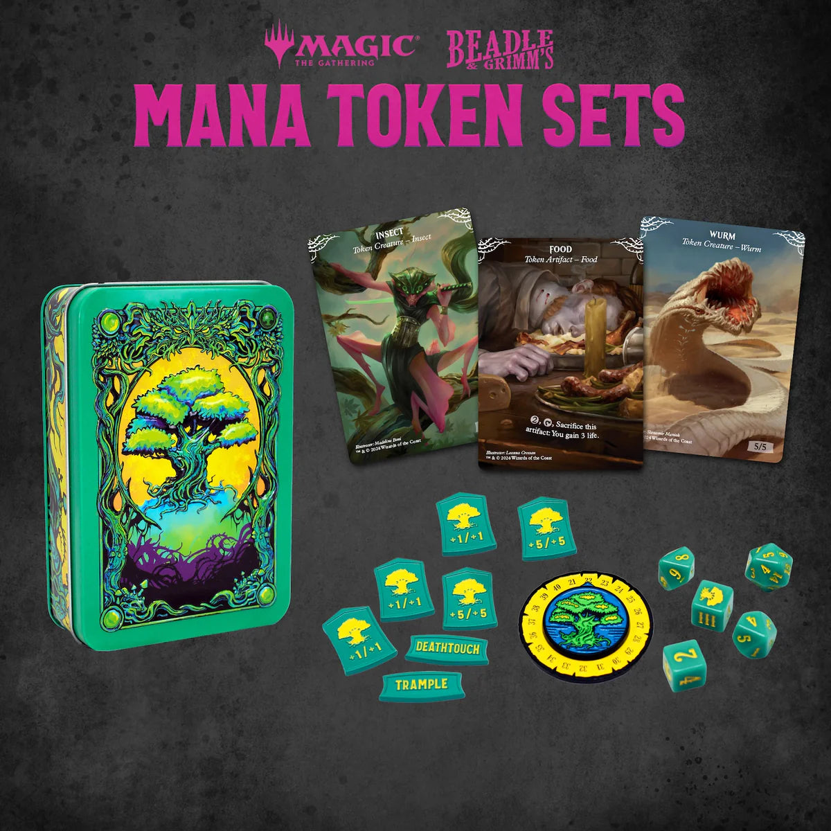 Beadle & Grimms Green Mana Token Set