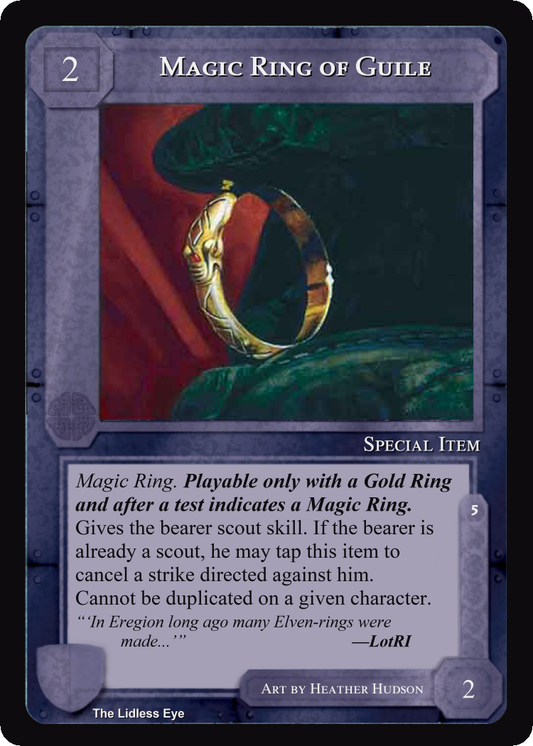 Magic Ring Of Guile - Lidless Eye - Middle Earth CCG / TCG