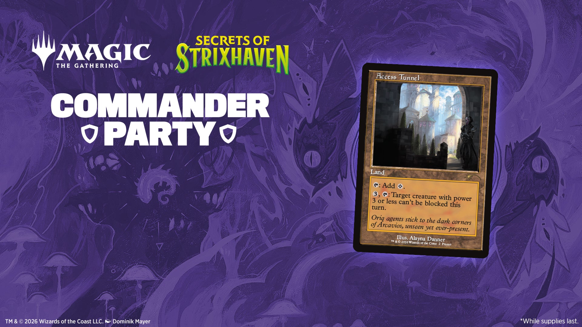 Magic: the Gathering Secrets of Strixhaven May Commander Party 05/03 ($5)