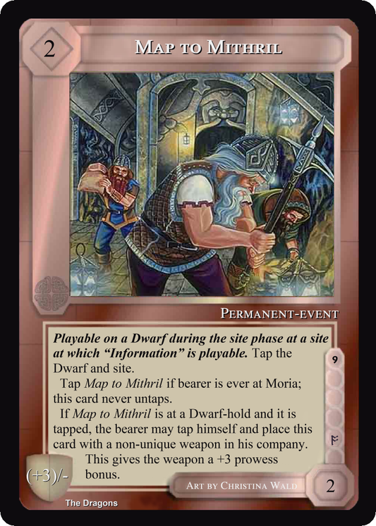 Map To Mithril - The Dragons - Middle Earth CCG / TCG