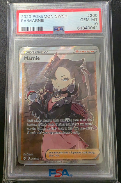 Pokemon Marnie # 200 - SWSH- Graded PSA 10