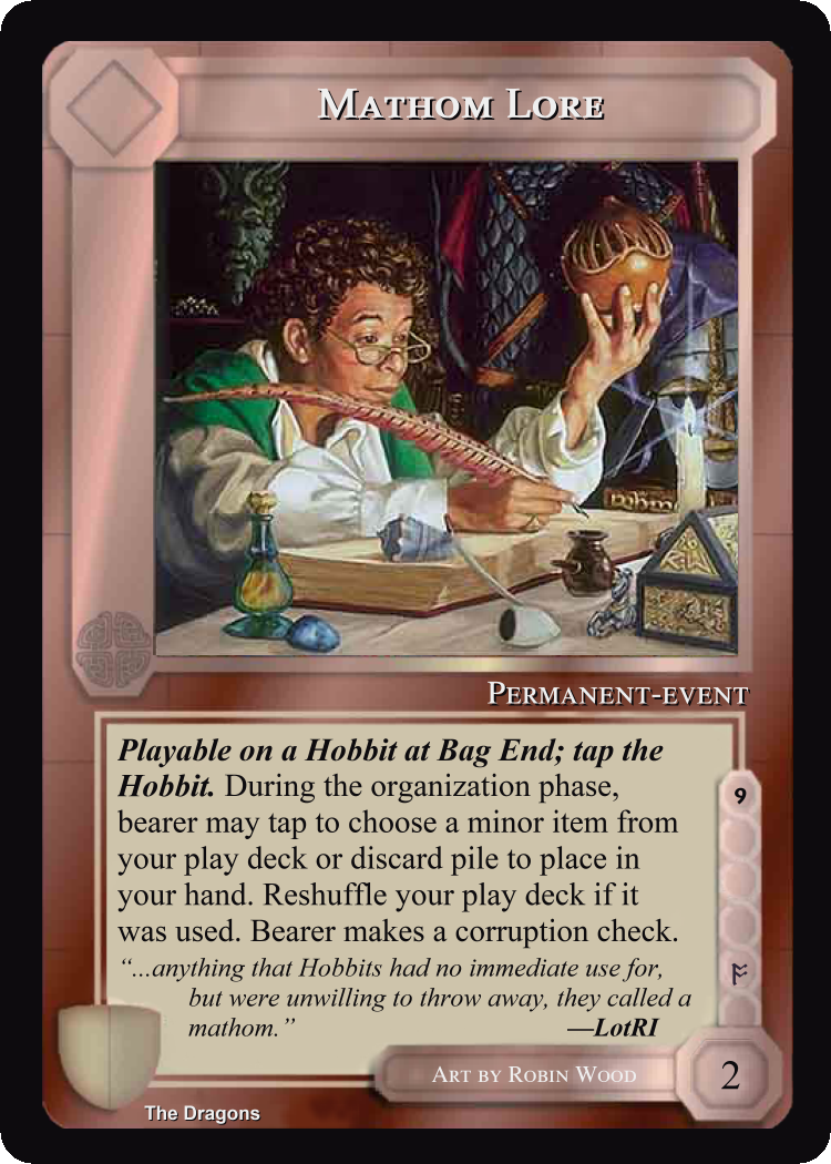 Mathom Lore - The Dragons - Middle Earth CCG / TCG
