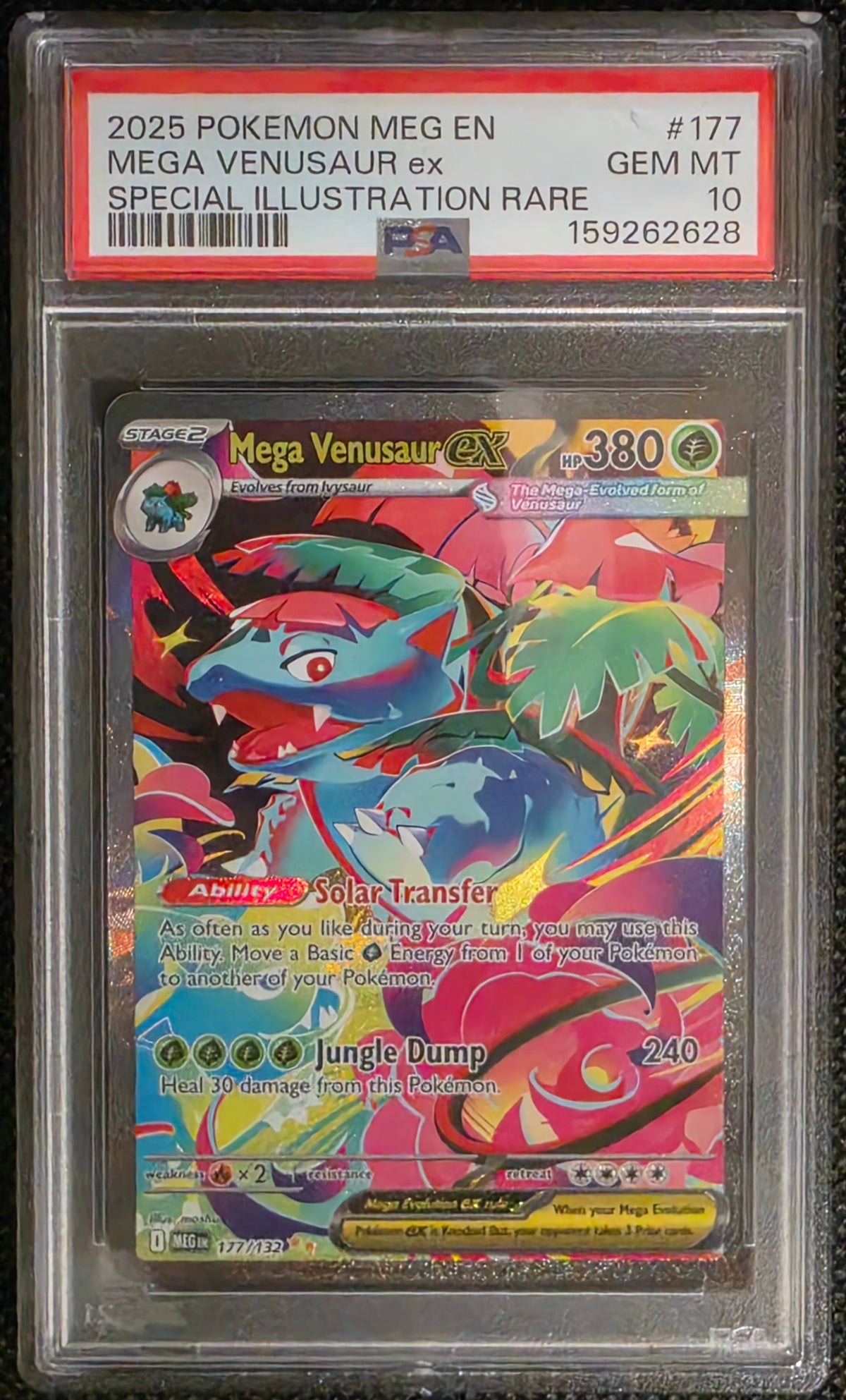 Pokemon Mega Venusaur ex # 177 - Mega Evolution - Graded PSA 10