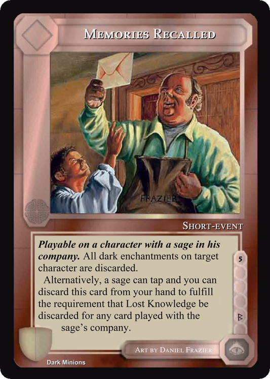 Memories Recalled - Dark Minions - Middle Earth CCG / TCG