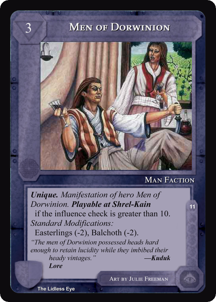 Men Of Dorwinion - Lidless Eye - Middle Earth CCG / TCG