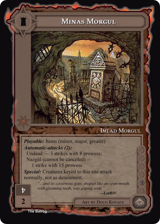 Minas Morgul - The Balrog - Middle Earth CCG / TCG