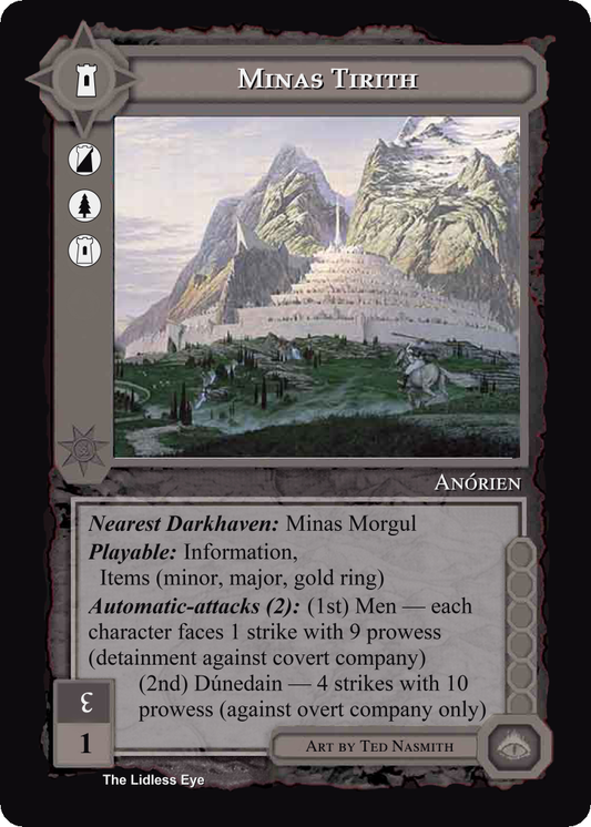 Minas Tirith - Lidless Eye - Middle Earth CCG / TCG