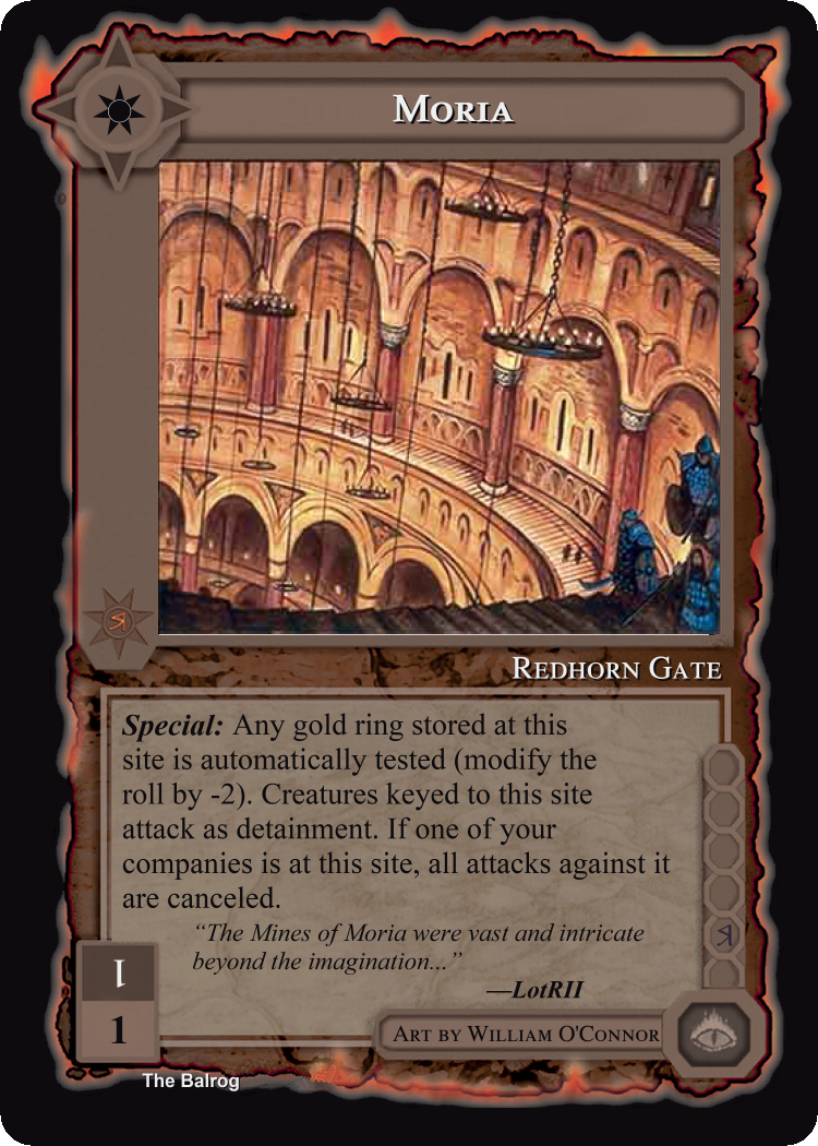 Moria - The Balrog - Middle Earth CCG / TCG