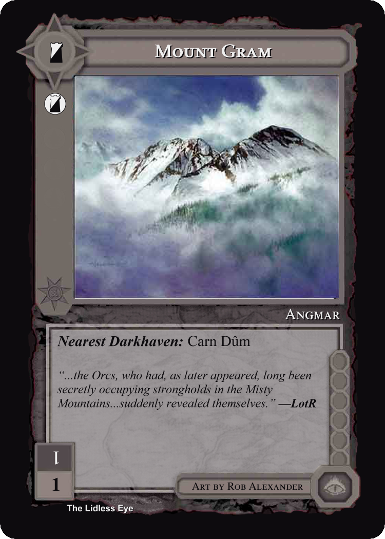 Mount Gram - Lidless Eye - Middle Earth CCG / TCG