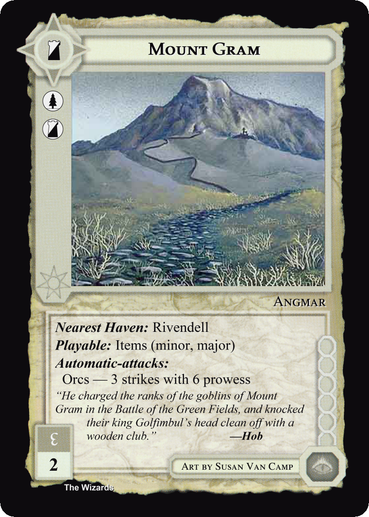 Mount Gram - METW - Limited - Middle Earth CCG / TCG