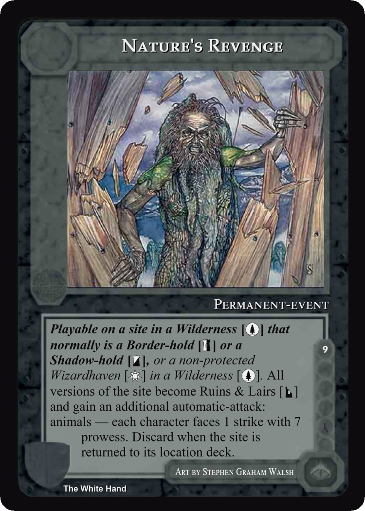 Nature's Revenge - White Hand - Middle Earth CCG / TCG

