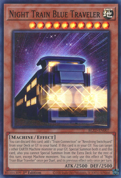 Night Train Blue Traveler [BLZD - BLZD-EN007 - Super Rare] - Blazing Dominion
