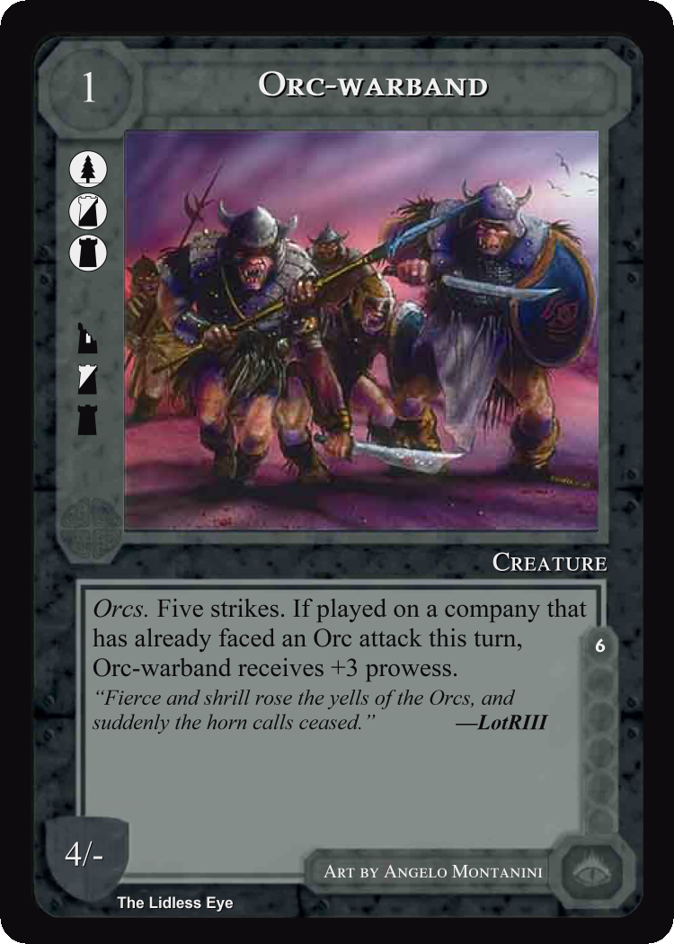Orc-Warband - Lidless Eye - Middle Earth CCG / TCG
