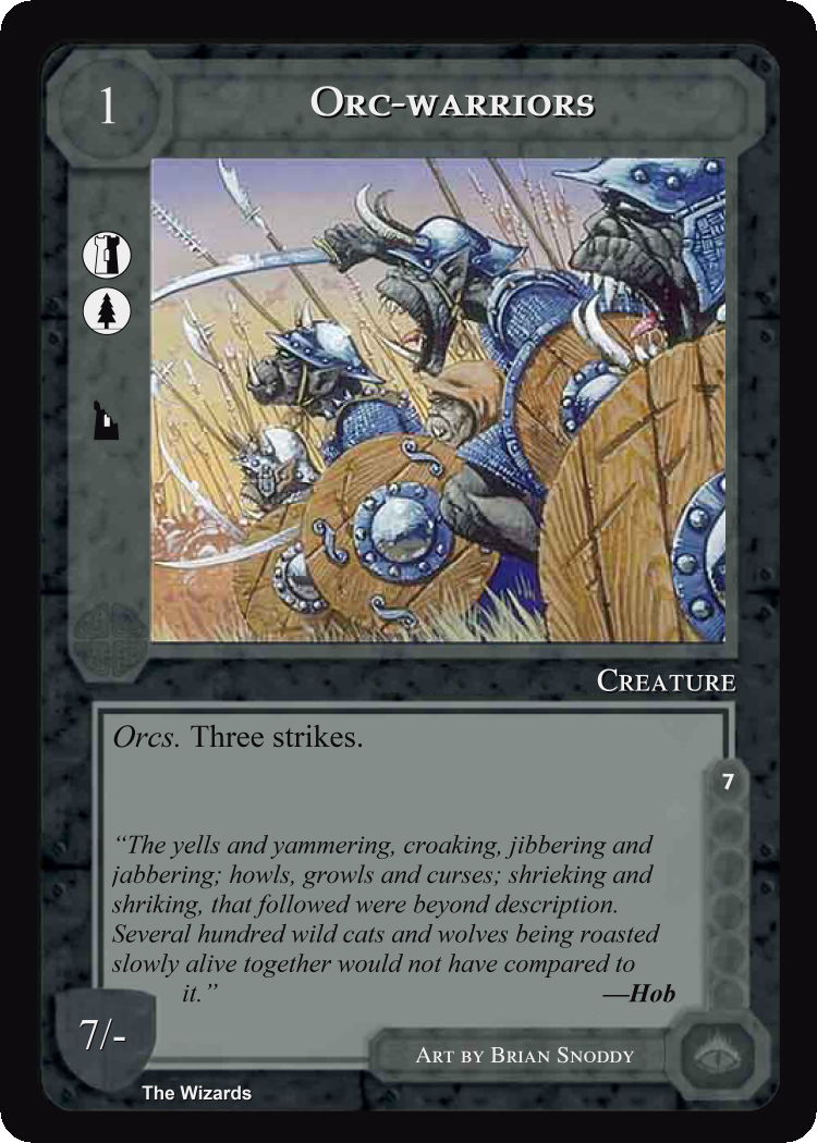 Orc-Warriors - METW - Limited - Middle Earth CCG / TCG

