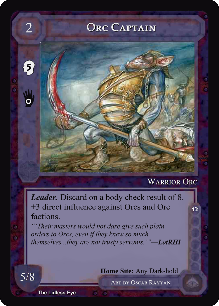 Orc Captain - Lidless Eye - Middle Earth CCG / TCG
