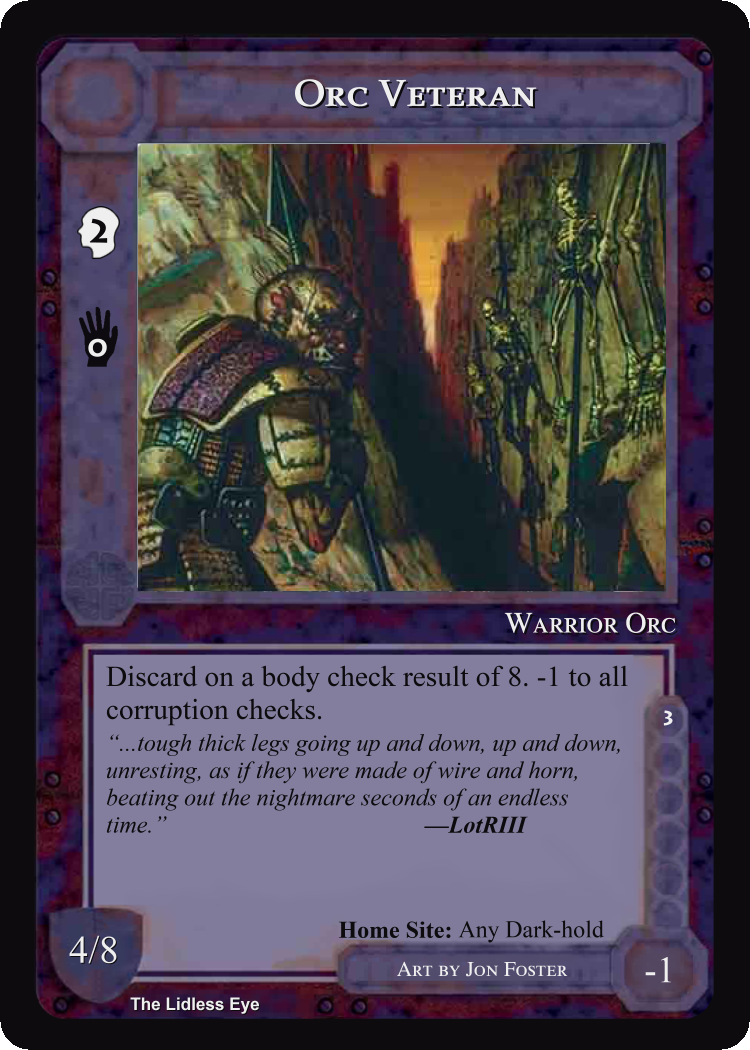 Orc Veteran - Lidless Eye - Middle Earth CCG / TCG
