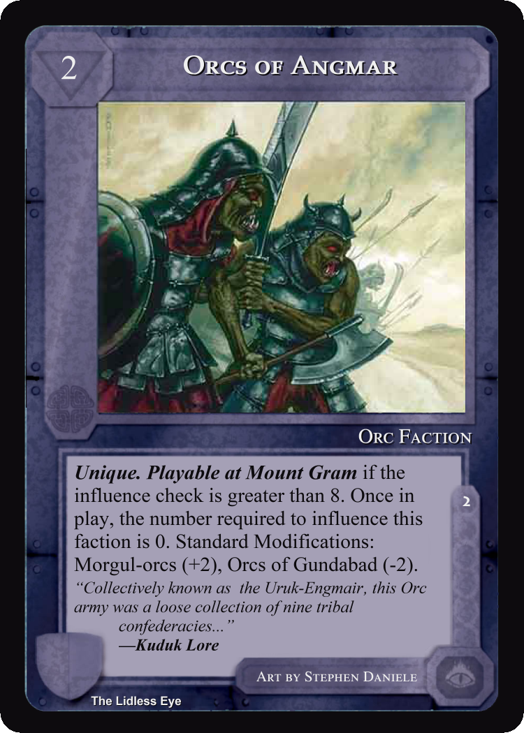 Orcs of Angmar - Lidless Eye - Middle Earth CCG / TCG
