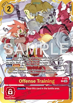 Offense Training (Premium Card Collection -Digimon Training Set-) [D-PR - P-103 P - Promo] - Digimon Promotion Cards
