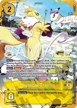 Physical Training (Premium Card Collection -Digimon Training Set-) [D-PR - P-105 P] - Digimon Promotion Cards