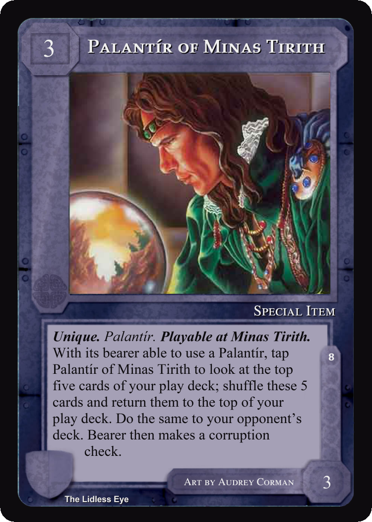 Palantir Of Minas Tirith - Lidless Eye - Middle Earth CCG / TCG

