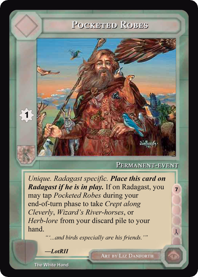 Pocketed Robes - White Hand - Middle Earth CCG / TCG

