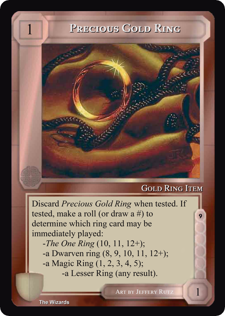 Precious Gold Ring - METW - Limited - Middle Earth CCG / TCG
