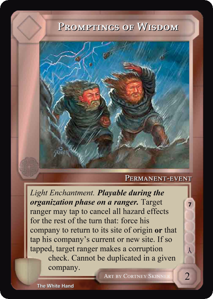 Promptings Of Wisdom - White Hand - Middle Earth CCG / TCG
