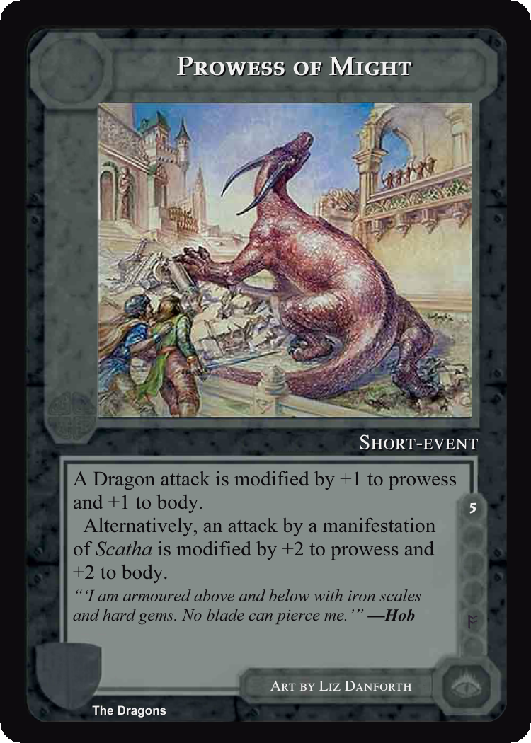 Prowess Of Might - The Dragons - Middle Earth CCG / TCG
