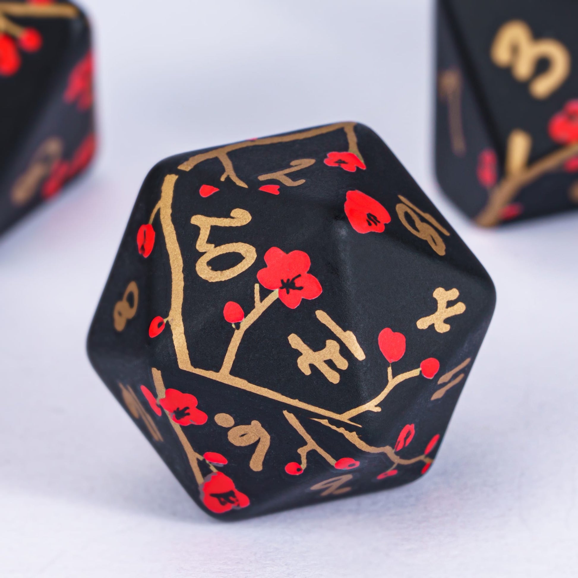 7 Piece Hand Made Plum Blossom Dice Set