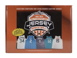 2022 - 2023 Leaf Autographed Basketball Jersey Hobby Box