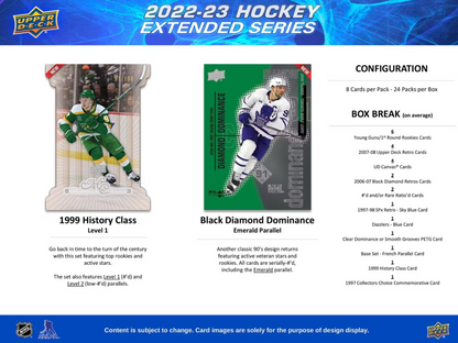 2022 - 2023 Upper Deck Extended Series Hockey Hobby Box