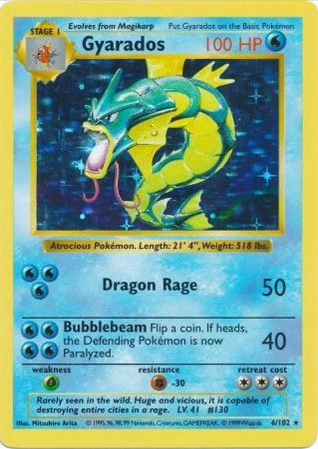 Gyarados (6/102) [Base Set Shadowless Unlimited]