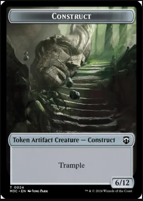 Construct (Ripple Foil) // Myr Double-Sided Token [Modern Horizons 3 Commander Tokens]