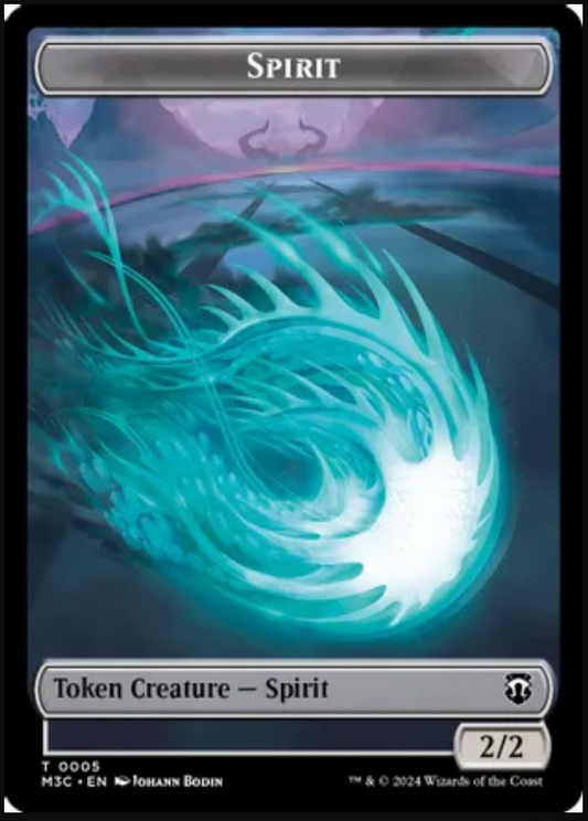 Spirit (Ripple Foil) // Eldrazi Double-Sided Token [Modern Horizons 3 Commander Tokens]