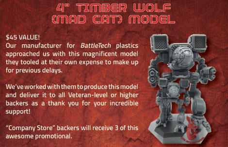 Battletech - 100mm Timberwolf (Kickstarter)
