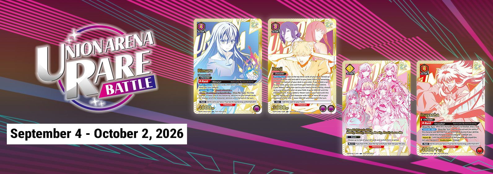 Union Arena Inuyasha Rare Battle 9/27 ($10)