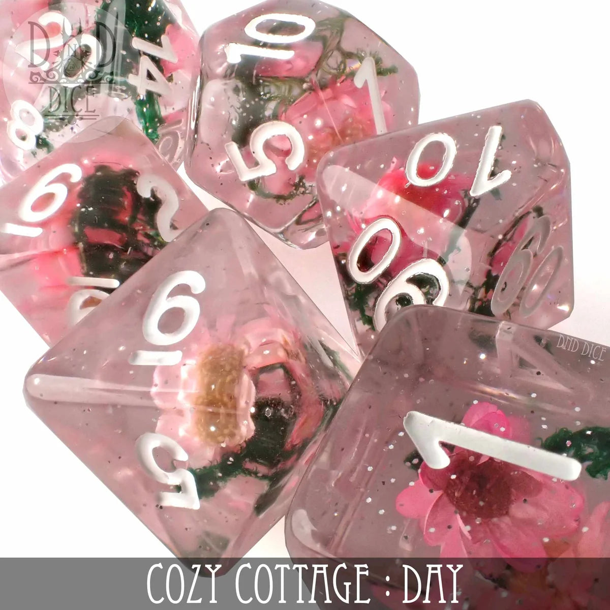 cozy cottage day dice set