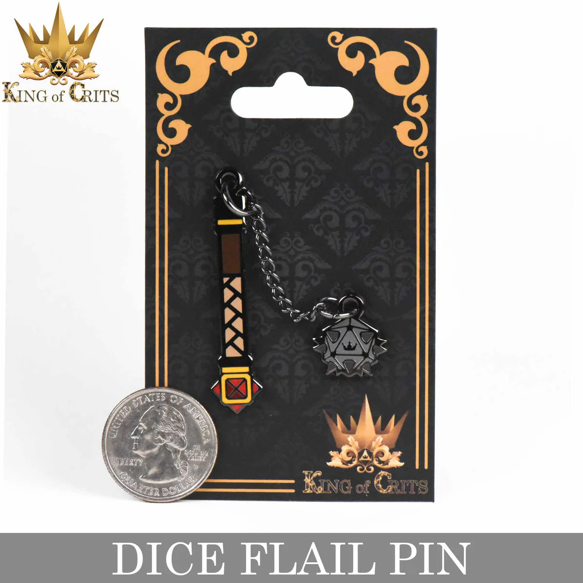Dice Flail Pin Size