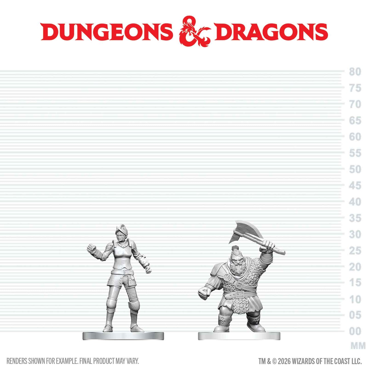D&D Nolzur's Marvelous Miniatures: Cultist of Bane & Dwarf Zhentilar Soldier

