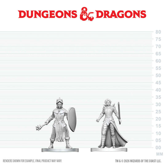 D&D Nolzur's Marvelous Miniatures: Black Gauntlet & Zhentilar Paladin of Bane