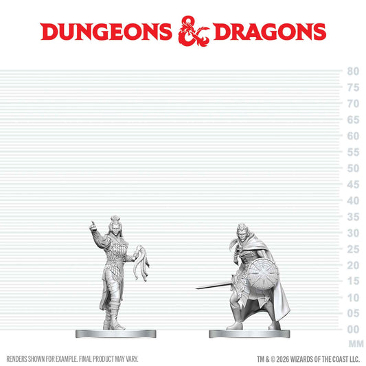 D&D Nolzur's Marvelous Miniatures: Drow Elite Warrior & Drow Priestess of Lolth
