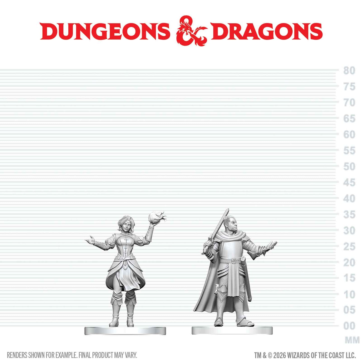 D&D Nolzur's Marvelous Miniatures: Knight & Mage Apprentice
