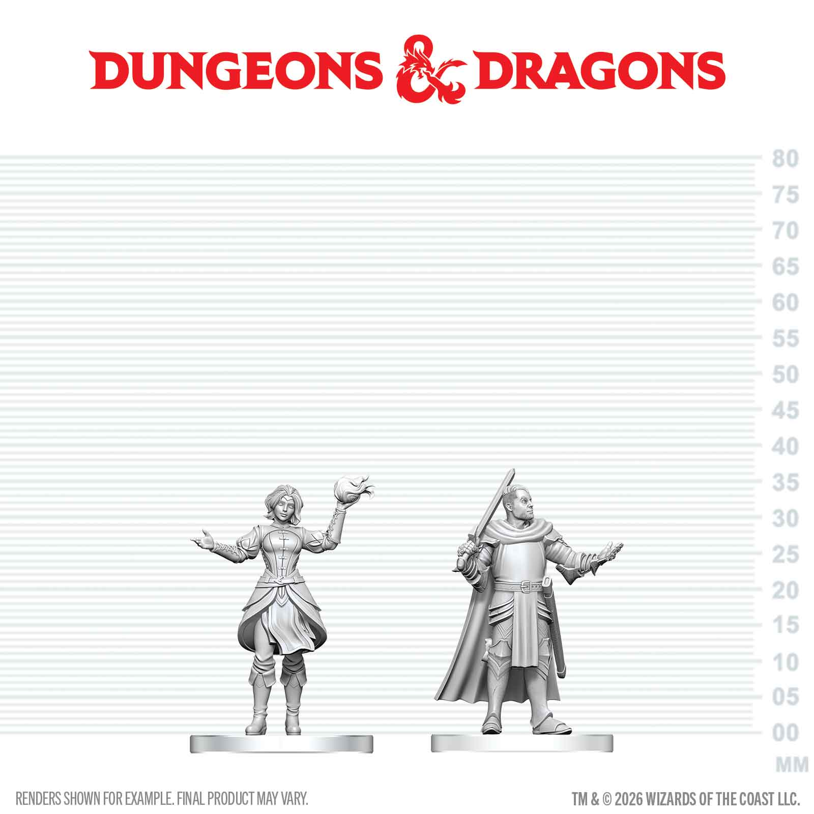 D&D Nolzur's Marvelous Miniatures: Knight & Mage Apprentice
