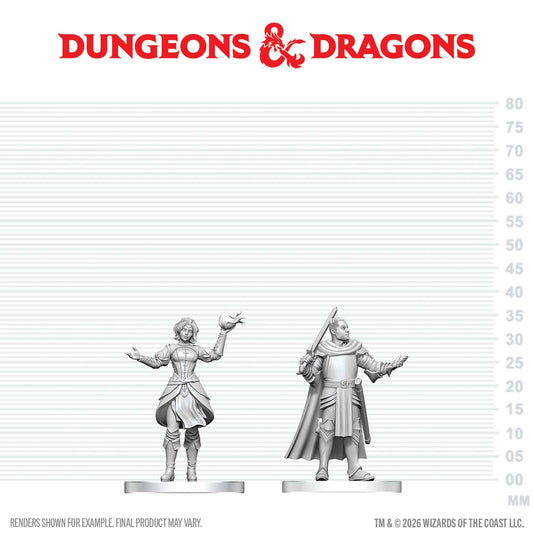 D&D Nolzur's Marvelous Miniatures: Knight & Mage Apprentice
