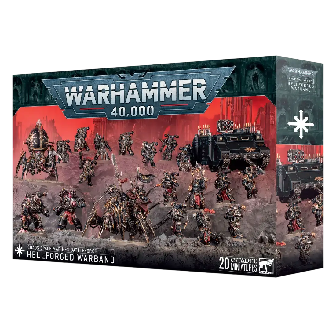 Chaos Space Marines Battleforce: Hellforged Warband New in Box