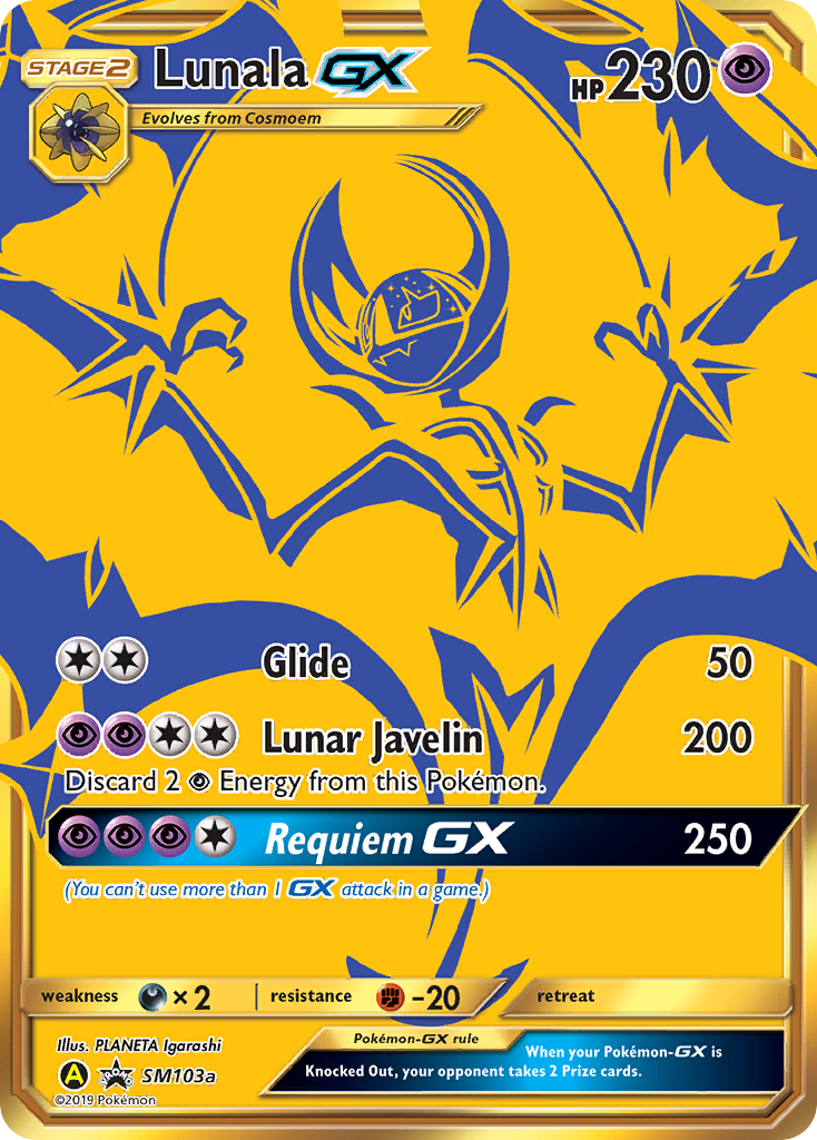 Lunala GX (SM103a) [Sun & Moon: Black Star Promos]